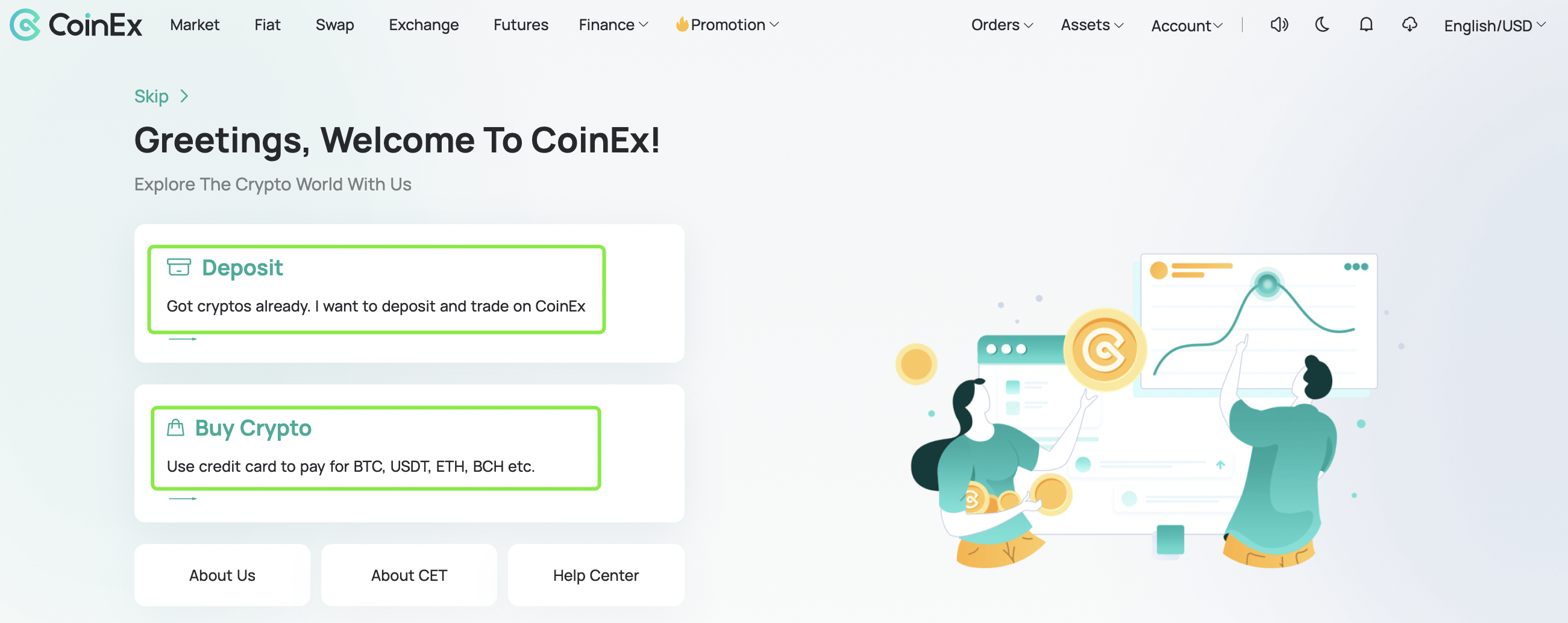  صرافی کوینکس coinex