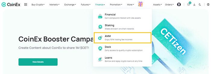 آموزش بازارساز خودکار (AMM) در صرافی کوینکس