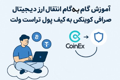 آموزش انتقال ارز دیجیتال از صرافی کوینکس به تراست ولت