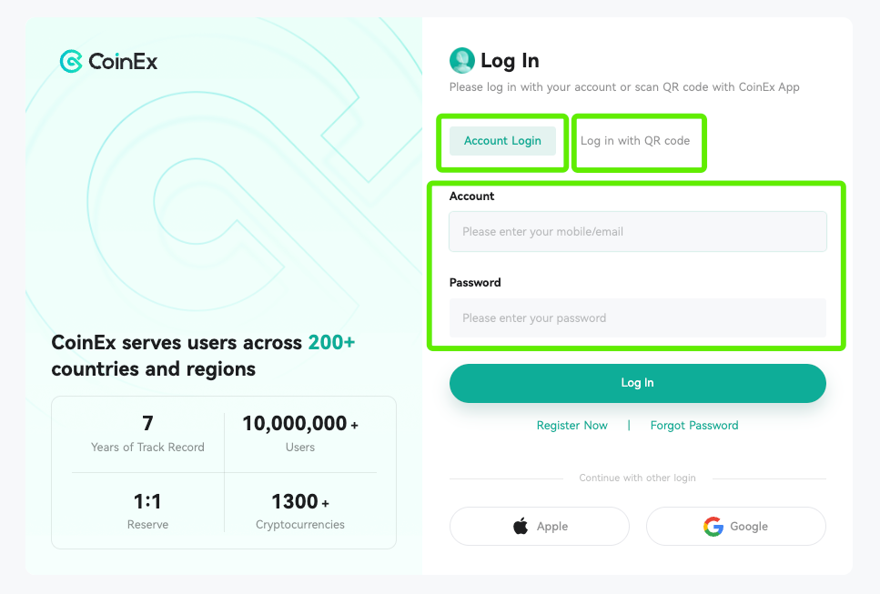 حساب صرافی کوینکس