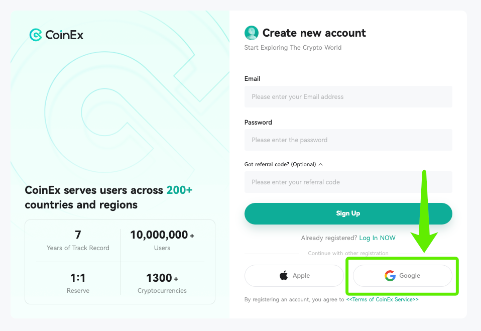 ثبتنام با حساب گوگل