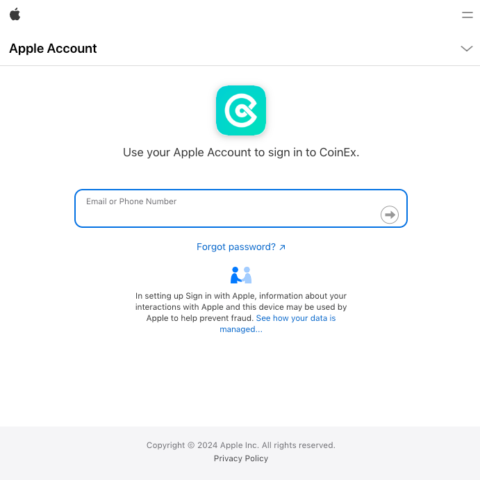 حساب صرافی coinex